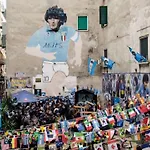 Vittoria\'S Home Near Maradona Mural
